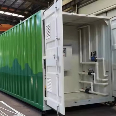 شراء 50/100/200m3/d محطة معالجة مياه الصرف الصحي الحاوية MBR Bioreactor مع نظام التحكم الذاتي الكهربائي PLC Siemens Compact Design online manufacture