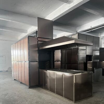 شراء محرقة بشرية من الفولاذ المقاوم للصدأ عالية الجودة مع واجهة شاشة لمسة رقمية ونظام تصفية متقدم تصنيع عبر الإنترنت